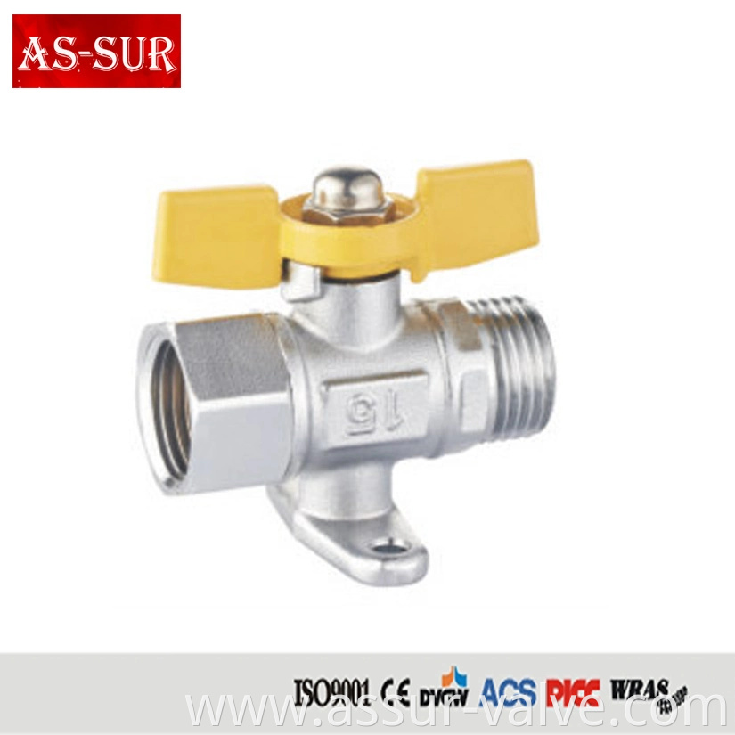 All Brass Copper High Quality Water Oil Gas Brass Ball Valve with Sphenoid Handle